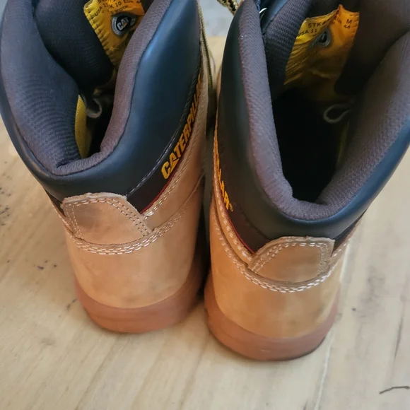 Caterpillar Tan Steel Toe Boots - Picture 4 of 8